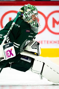 Färjestads målvakt Henrik Haukeland