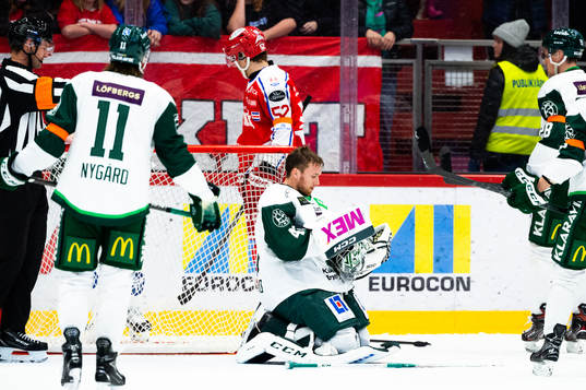 Färjestads målvakt Henrik Haukeland