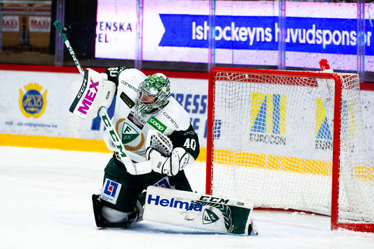 Färjestads målvakt Henrik Haukeland