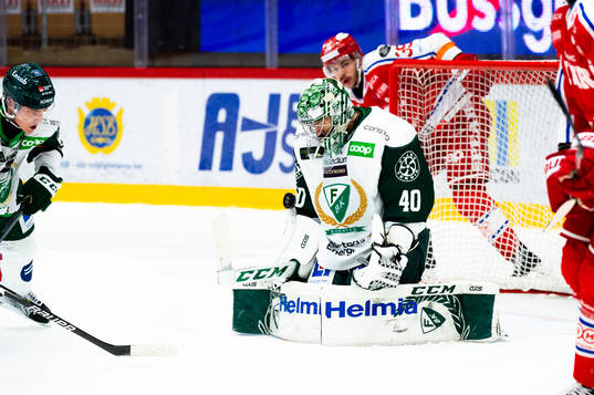 Färjestads målvakt Henrik Haukeland