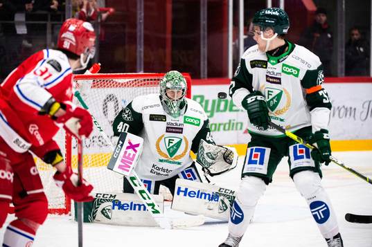 Färjestads målvakt Henrik Haukeland