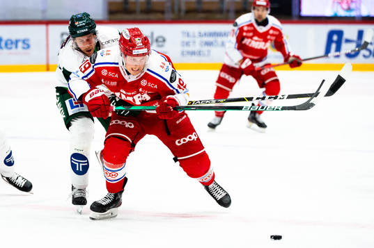 Färjestads Per Åslund och Timrås Erik Andersson