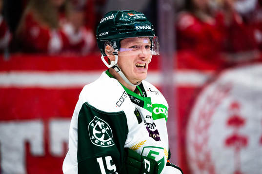 Färjestads Gustav Rydahl har ont