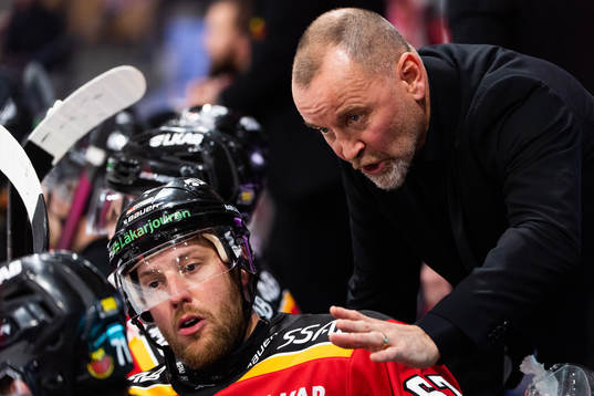 Luleås Linus Omark och tränare Thomas Berglund