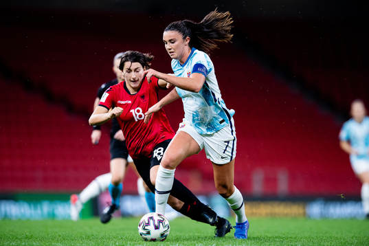 Ezmiralda Franja of Albania and Ingrid Syrstad Engen of