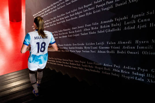 Frida Maanum of Norway at half-time
