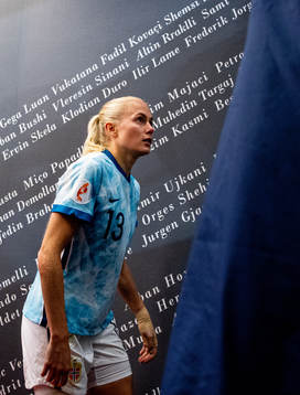 Guro Bergsvand of Norway at half-time