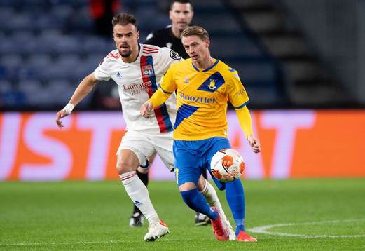 [DK=20211125: Damien Da Silva, Lyon Simon Hedlund Brøndby
