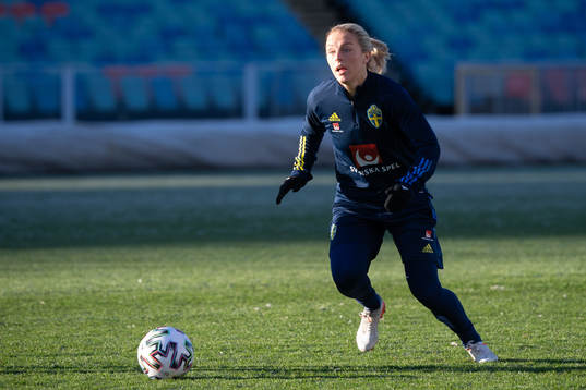 Mimmi Larsson of the Swedish women's national football team
