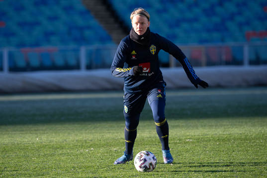 Nilla Fischer of the Swedish women's national football team