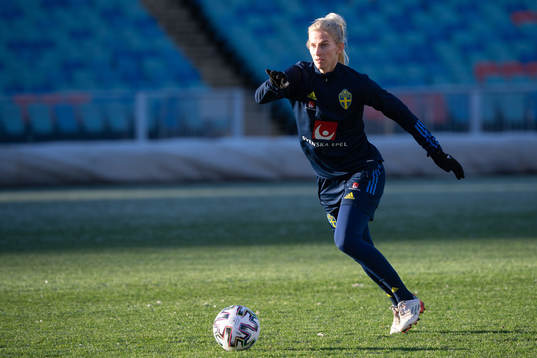 Sofia Jakobsson of the Swedish women's national football