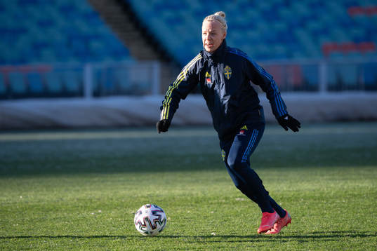 Caroline Seger of the Swedish women's national football team