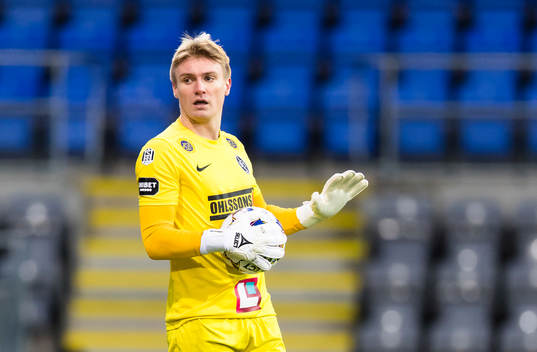 Landskronas målvakt Svante Hildeman