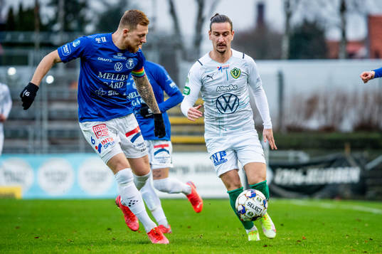 Trelleborgs Jesper Modig mot Jönköpings Edin Hamidovic