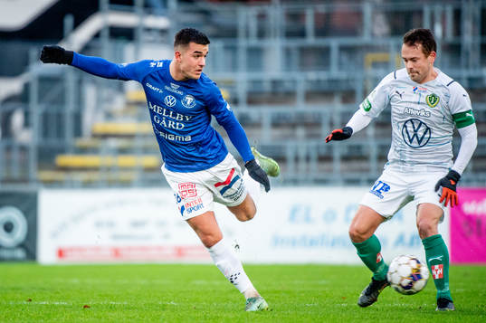 Trelleborgs Haris Brkic mot Jönköpings Fredric Fendrich
