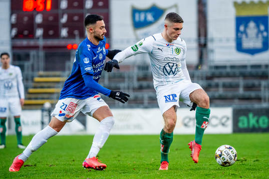 Trelleborgs Simon Amin mot Jönköpings Marko Nikolic