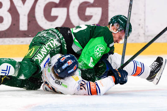 Färjestads Gustav Rydahl och Växjös Pontus Holmberg