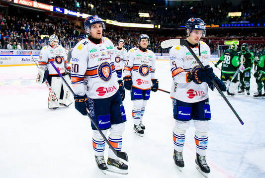 Växjös Erik Josefsson och Juuso Vainio deppar