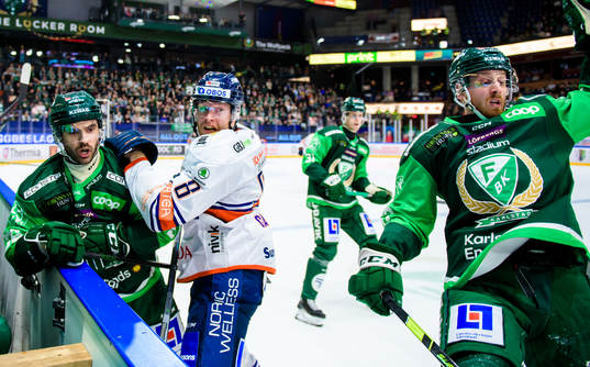 Färjestads Martin Johansson och Växjös Ludvig Claesson