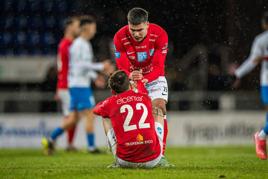 Norrbys Luis Argudo  och William Milovanovic  deppar