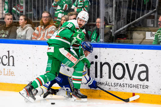 Rögles Dennis Everberg och Leksands Patrik Zackrisson