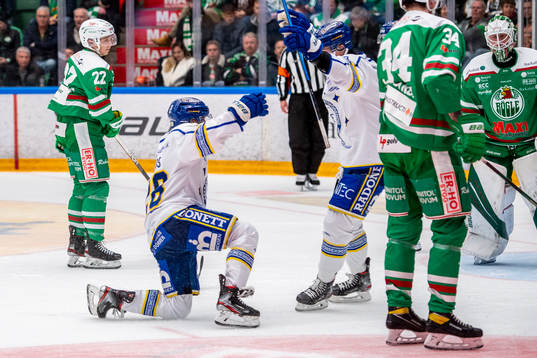 Leksands Justin Glenn Kloos  jublar