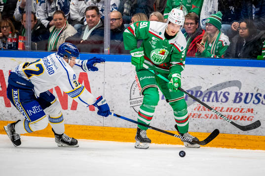 Leksands Jesper Kandergård och Rögles Adam Tambellini