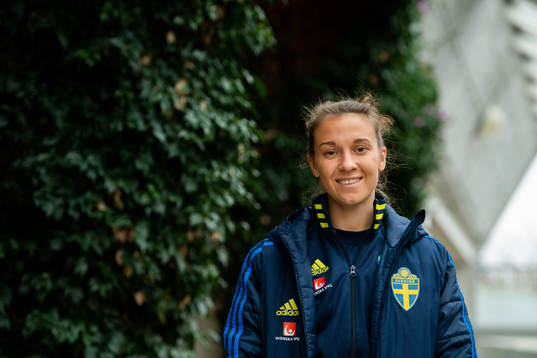 Julia Zigiotti Olme of the Swedish women's national