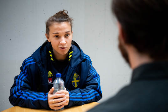 Julia Zigiotti Olme of the Swedish women's national