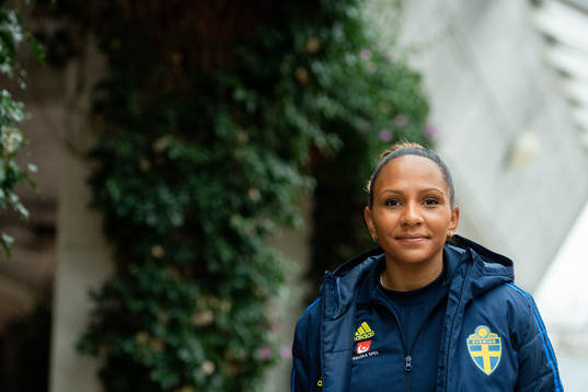 Madelen Janogy of the Swedish women's national football