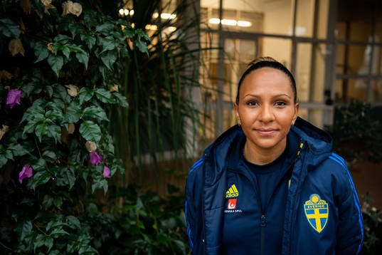 Madelen Janogy of the Swedish women's national football