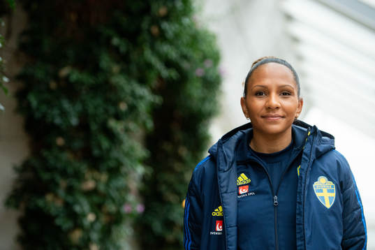 Madelen Janogy of the Swedish women's national football