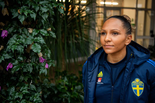 Madelen Janogy of the Swedish women's national football
