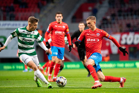 Västerås Simon Gefvert och Helsingborgs Dennis Olsson