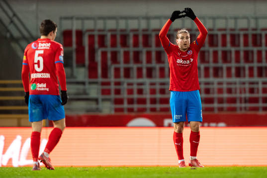 Helsingborgs Charlie Weberg jublar
