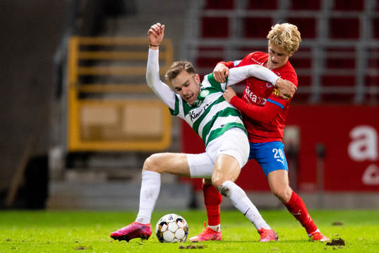 Västerås Dusan Jajic och Helsingborgs Victor Blixt
