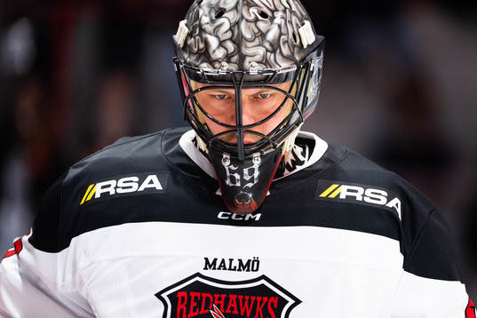 Malmö Redhawks målvakt Oscar Alsenfelt