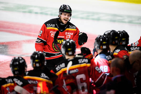 Luleås Oscar Engsund jublar