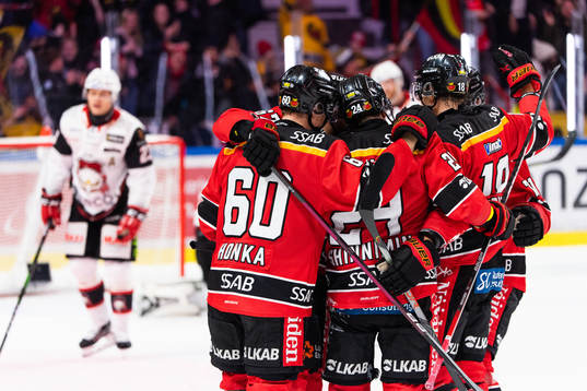 Luleås spelare jublar