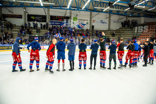 Oskarshamns spelare jublar