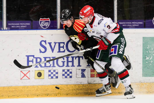 Brynäs Dmytro Timashov och Frölundas Christian Folin