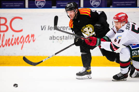 Brynäs Greg Scott och Frölundas Mats Rosseli Olsen