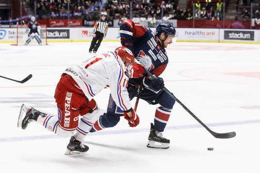 Timrås Nolan Zajac och Linköpings Nikola Pasic