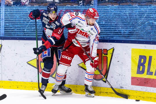 Linköpings Daniel Ljungman och Timrås Albin Carlsson