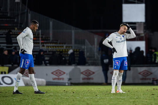 IFK Norrköpings Theo Rask och Henrik Castegren deppar
