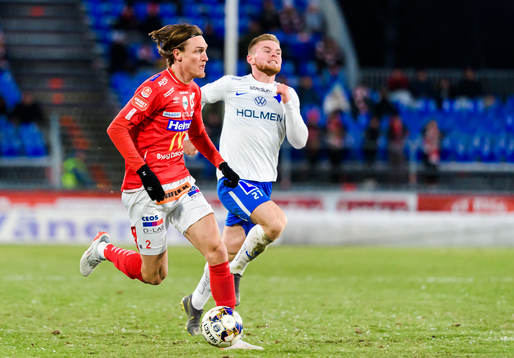 Degerfors Gustav Granath och IFK Norrköpings Dino Salihovic