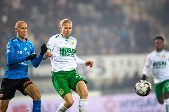 Halmstads Andreas Johansson och Hammarbys Gustav Ludwigson