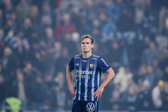 Djurgårdens Hampus Finndell deppar