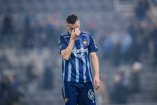 Djurgårdens Haris Radetinac deppar