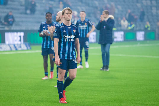 Djurgårdens Rasmus Schüller deppar med lagkamrater